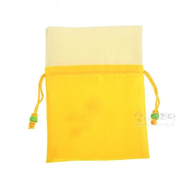 매듭주머니中 [황색계열] - 매듭으로 장식된 심플한 주머니
