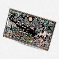 십장생꽃무늬 명함집