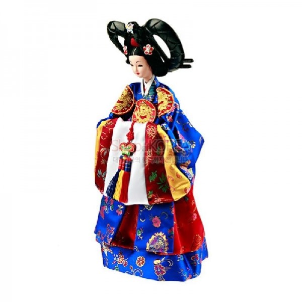 한복인형-황후 - 한국의 전통의복을 재현한 한복인형