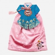 비단한복 와인 커버-당의(연분홍)