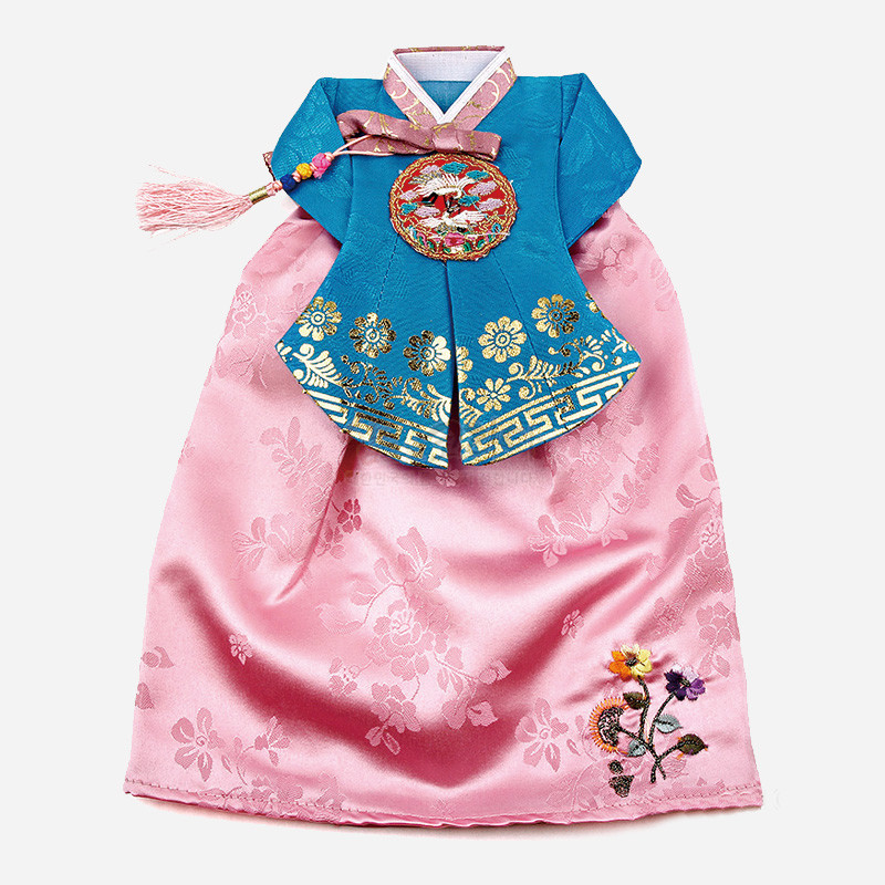 비단한복 와인 커버-당의(연분홍) - 한국의 멋 한복 와인커버