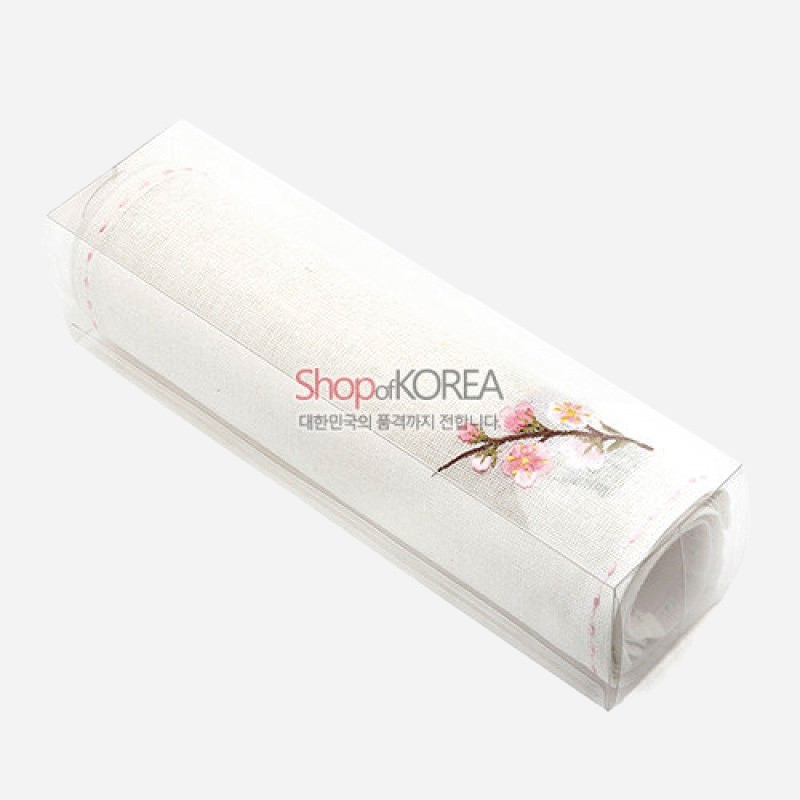 모시 식탁보 4인 세트 - 사군자