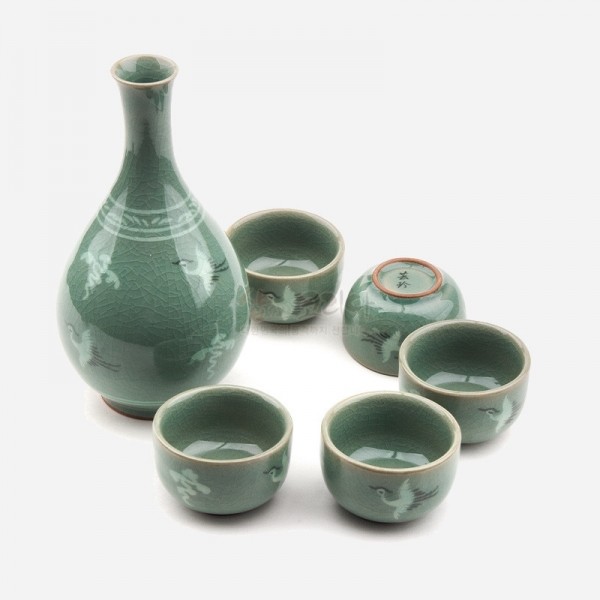 청자 주병세트(전통술병 술잔세트) - 