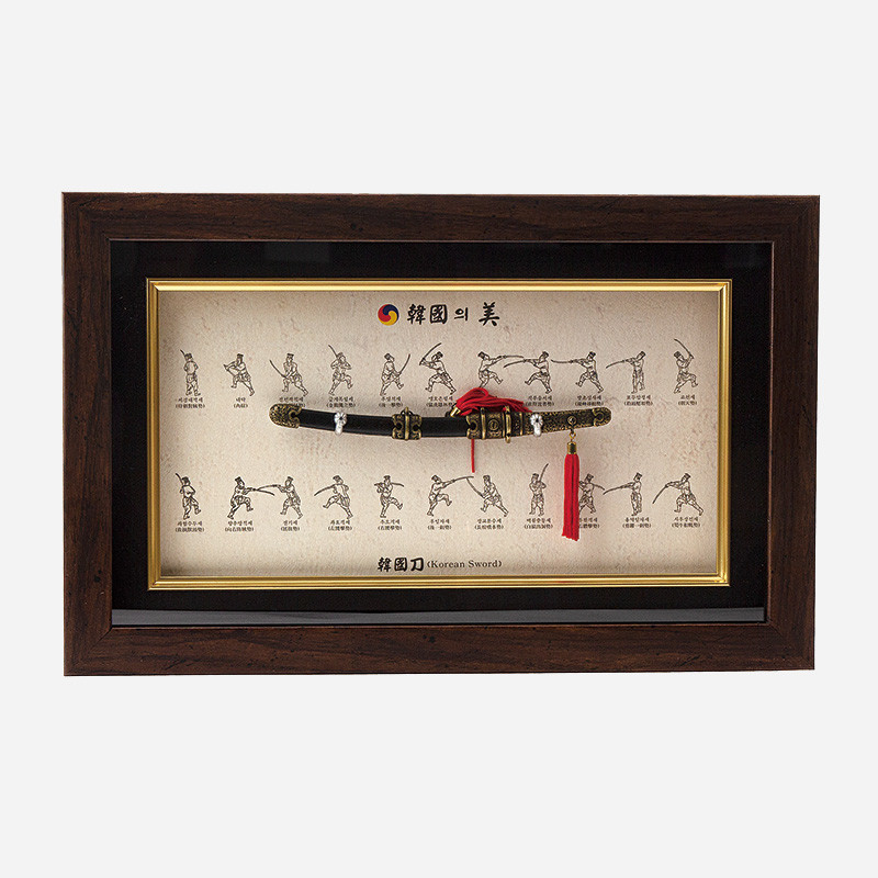 한국의 미- 한국도 액자 본국검법