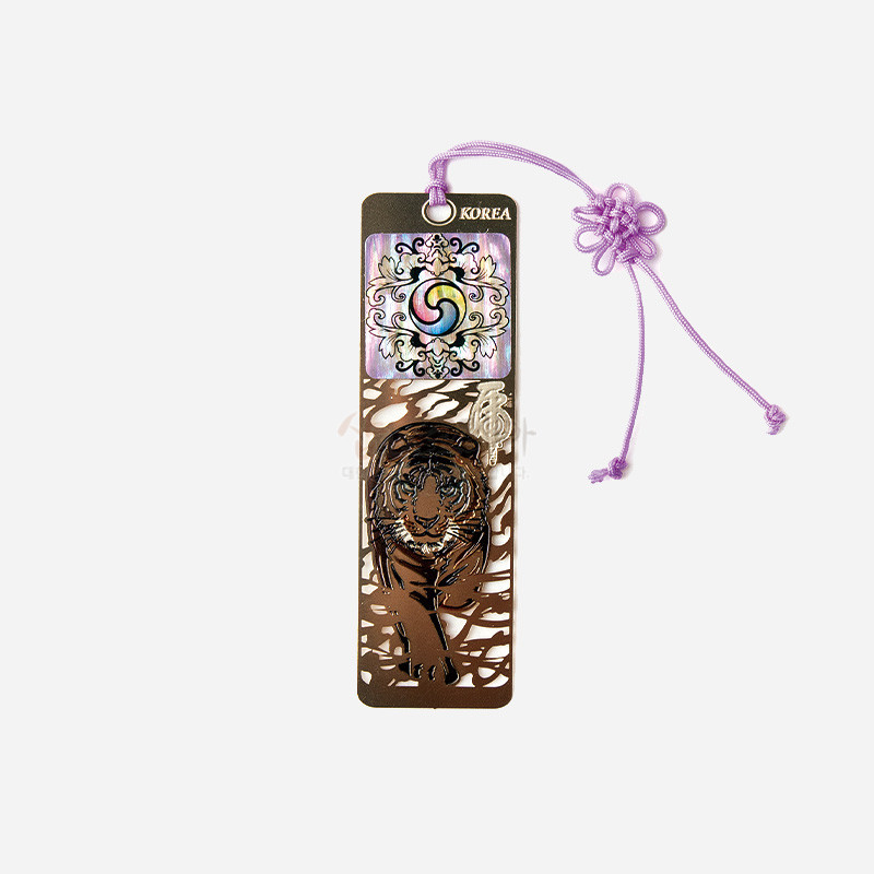 자개 책갈피-호랑이