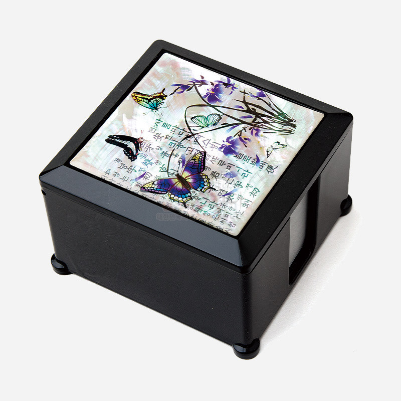 민화 자개메모지함-난초문