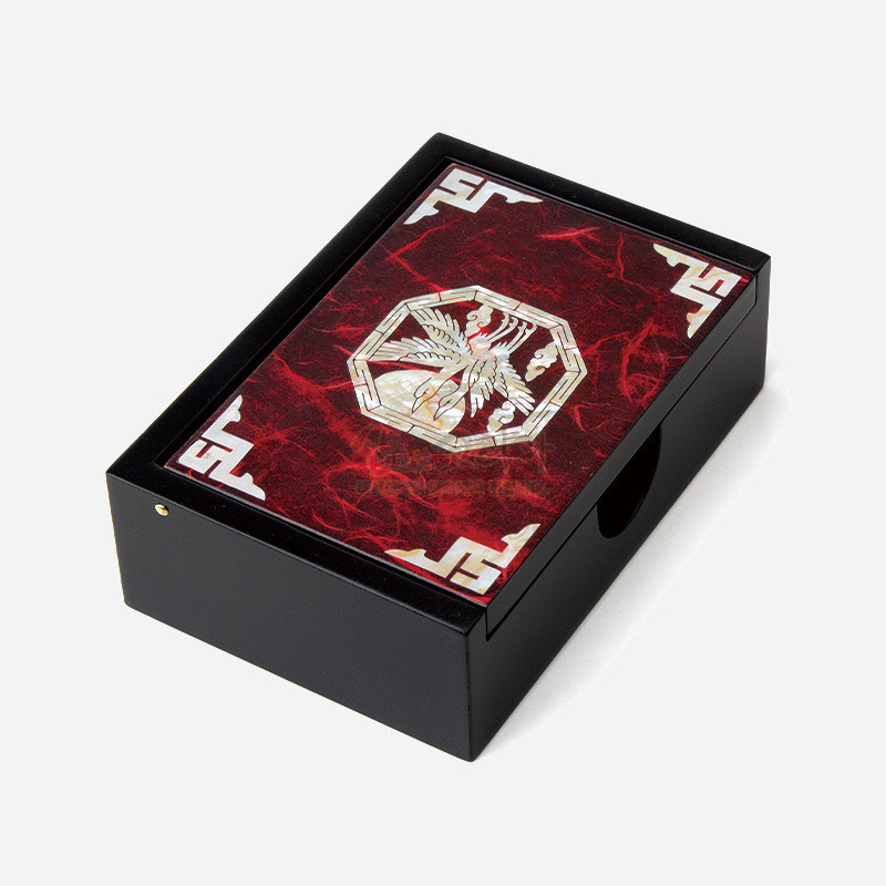 나전칠기 한지명함함-적학