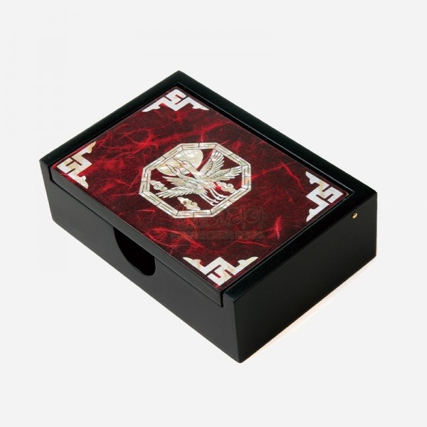 나전칠기 한지명함함-적학 - 고급스러운 한지와 자개의 조화