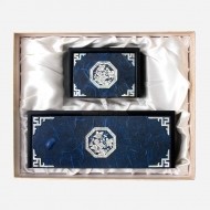 한지자동함세트-청매화(필함,명함함)