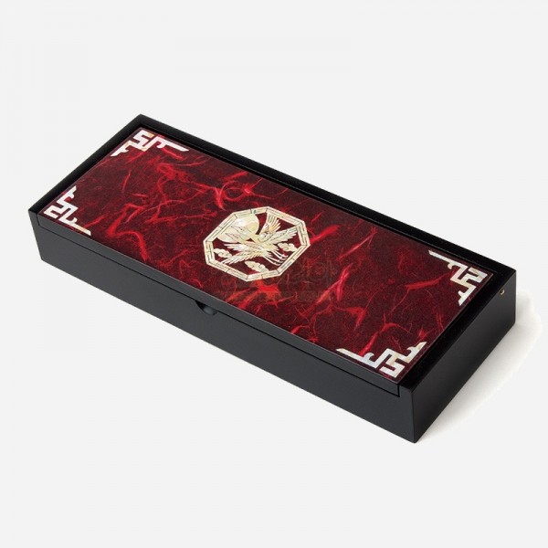 한지자동함세트-적학(필함,명함함) - 고급스러운 한지와 자개의 조화