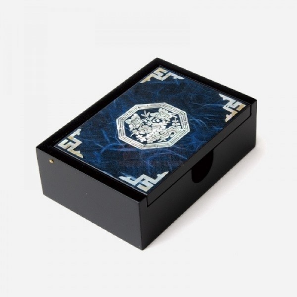 한지자동함세트-청매화(필함,명함함,명함케이스) - 고급스러운 한지와 자개의 조화