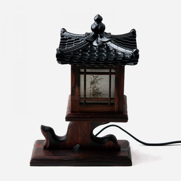 작은좌등-사군자누각 - 사각기와의 멋스러움과  나무로 섬세하게 깍아 만든 수작업 좌등