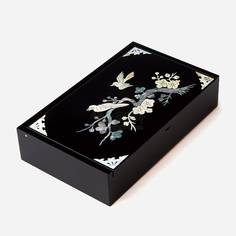 나전칠기 상감 메모함 - 매조