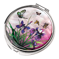 자개손거울-붓꽃[분홍]