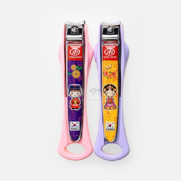 민속2P손톱깎이[예복입은왕, 왕비] - 전통 문양으로 디자인한 2종 세트