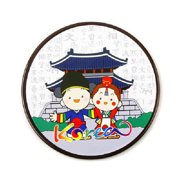 전통컵받침-민속화 - 한국 민속화가 담겨 있는 컵받침