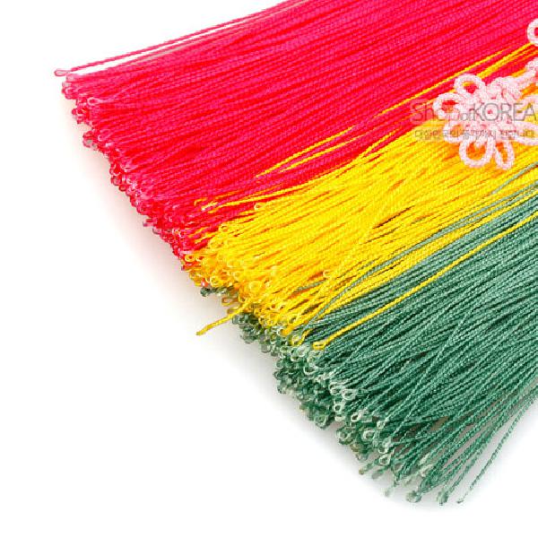 주석 원당초노리개-매화[분홍색] - 정교한 세공과 아름다운 매듭의 조화