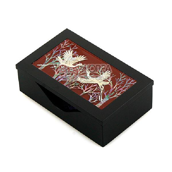 자수무광명함함-쌍학 - 은은한 멋과 입체감 있는 무광명함함