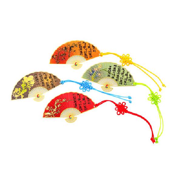 전통책갈피-훈민정음부채[매화] - 부채의 매화를 표현한 전통 책갈피