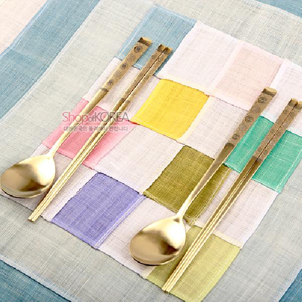 티타늄수저-2p세트[십장생] - 고급 전통 티타늄 수저세트입니다.