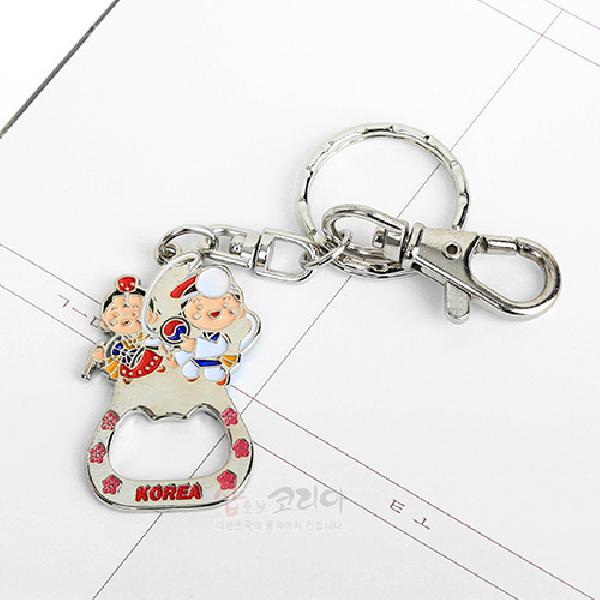 전통 오프너열쇠고리5p세트 - 한국적 전통 모습이 담긴 열쇠고리