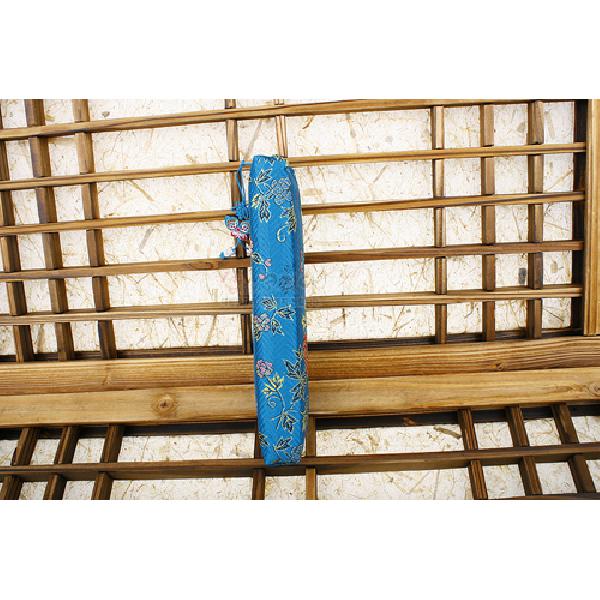 [소산당]누비수(秀)꽃 필통 [청색] - 정성스럽게 제작된 자수 누비 필통