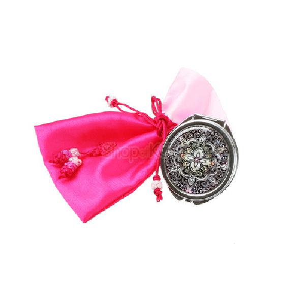 자개 주머니 거울-연꽃문 - 전통을 현대적 감각으로 표현한 제품