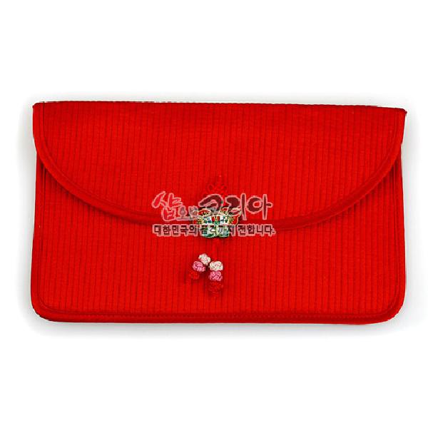 [소산당]누비수(秀) 지갑大-나비매듭[적색] - 나비 매듭을 예쁘게 만든 누비수지갑