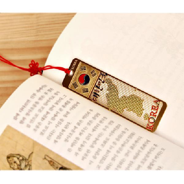 금장책갈피- 대한민국전도 - 아름다운 색채의 책갈피