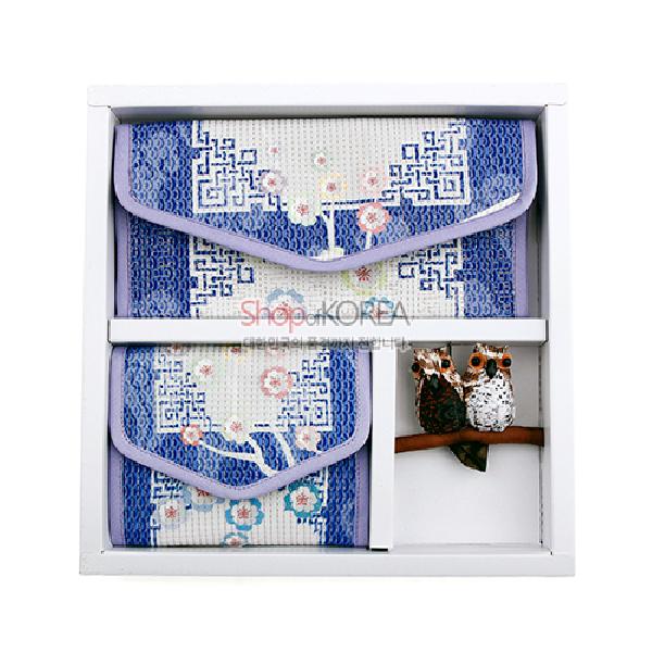 채화[彩畫] 누비 선물세트 - 보라 - 선물하기 좋은 전통 누비 세트입니다