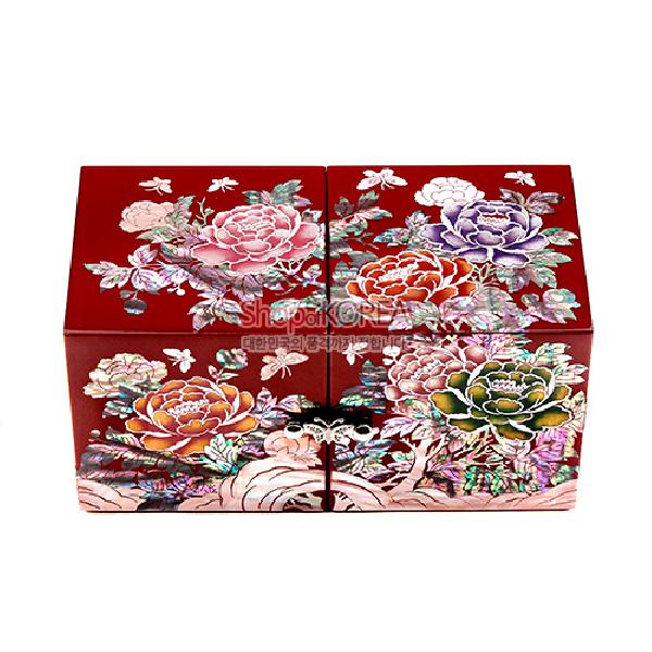 쌍합 목단 적색, 자개 숲으로의 초대