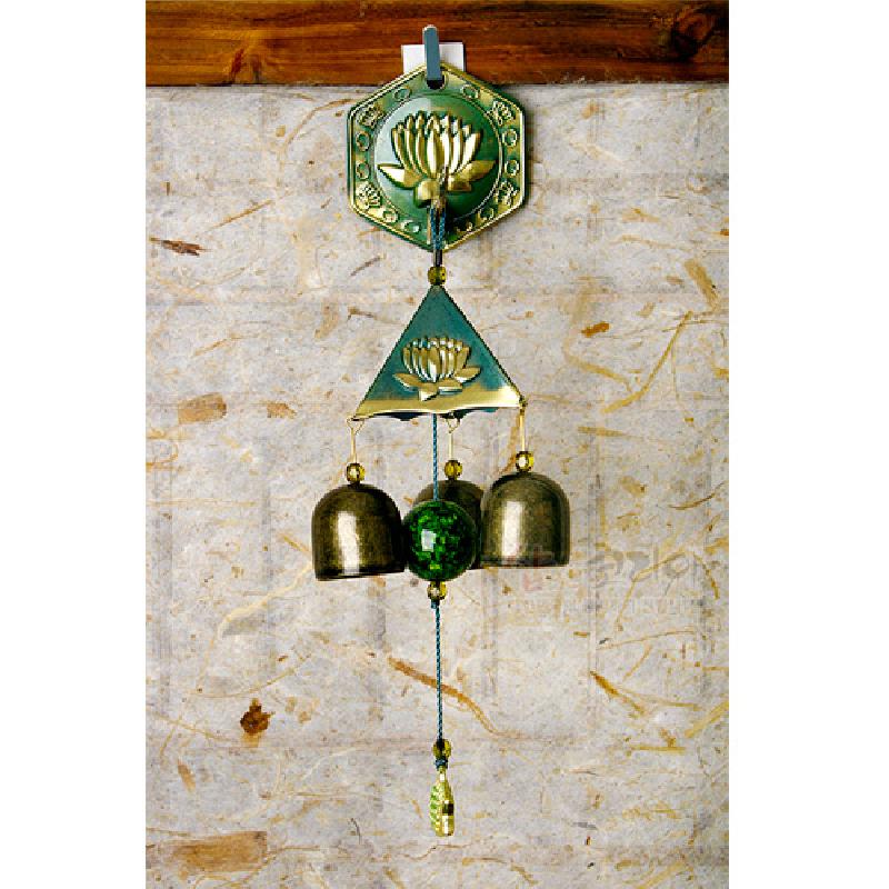 삼각 풍경종-연꽃