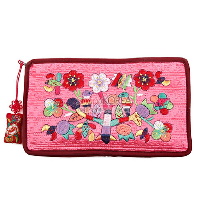 수사각파우치-연분홍