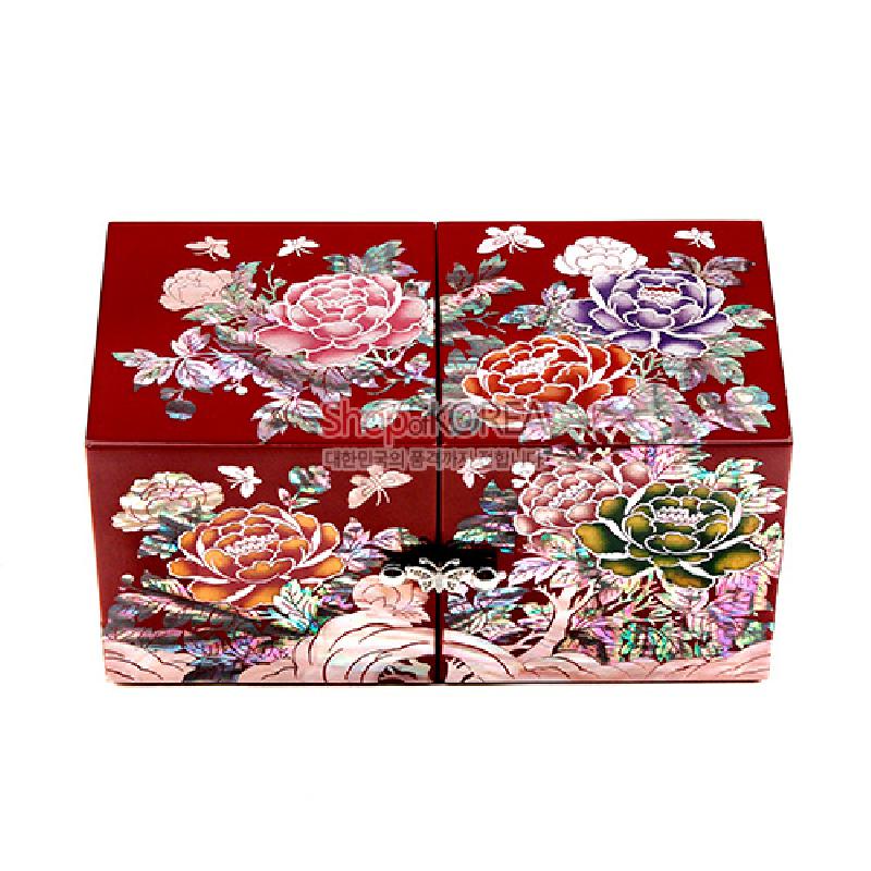 쌍합 목단 적색, 자개 숲으로의 초대